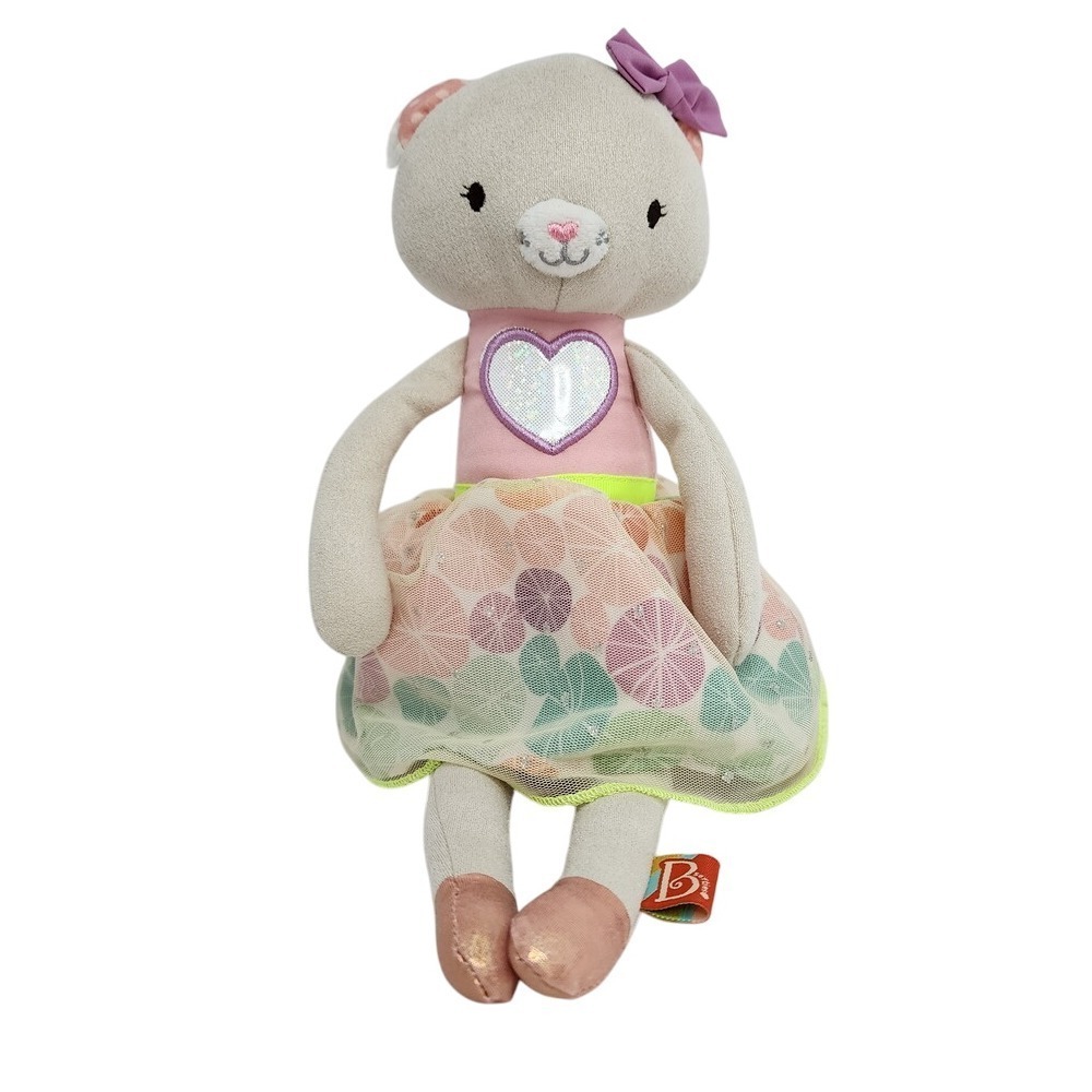 B Softies Maison Cat Ballerina Doll Stuffed‎ Plush 14"-15"